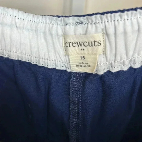 2/$30 J. Crew Crewcuts Youth Size 16 Boys Shorts Blue Drawstring Pull On - Picture 5 of 8